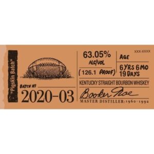 Booker’s "Pigskin Batch" Batch 2020-03