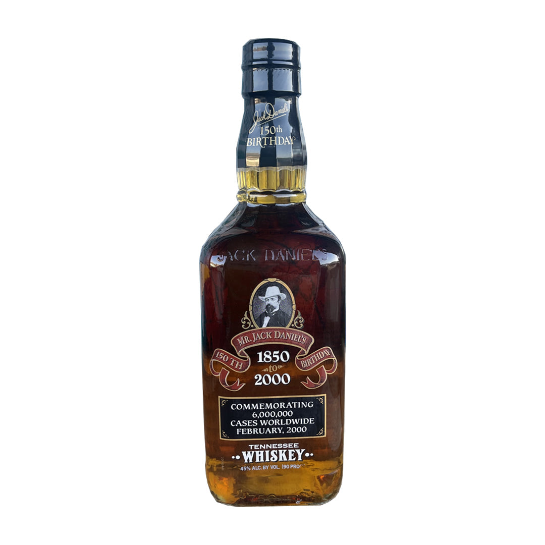 Jack Daniel's 150th Birthday 1850-2000 Commemorating 6 Million Cases Signed Bottle by Jimmy Bedford - Image 2