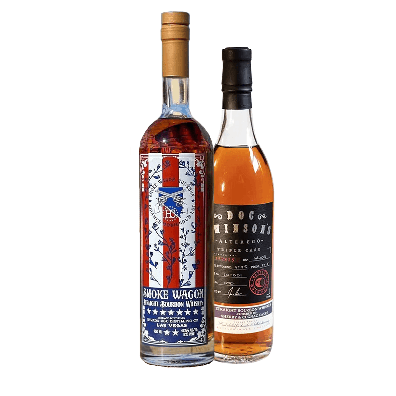 Smoke Wagon Straight Bourbon Red White And Blue + Doc Swinson Alter Ego Bourbon