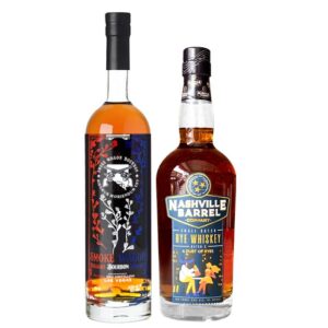 Smoke Wagon Straight Bourbon Red White And Blue + Nashville Barrel Company Small-Batch Rye Whiskey Bundle