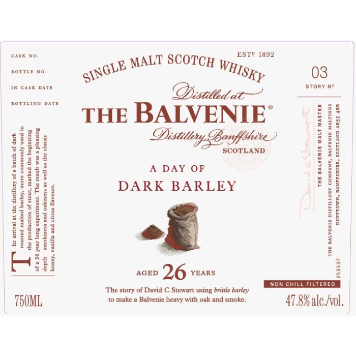 The Balvenie A Day Of Dark Barley 26 Year Old - Image 3