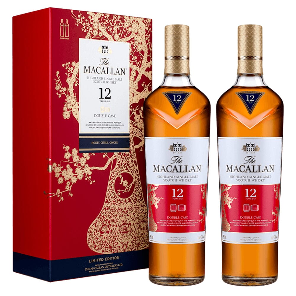 The Macallan 12 Year Old Double Cask 2019 Year of the Pig 2PK