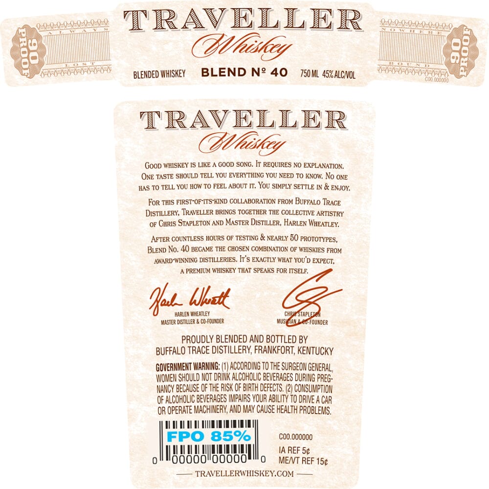 Traveller Whiskey by Chris Stapleton & Buffalo Trace - Image 3