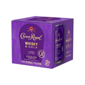 Crown Royal Whiskey & Cola 4pk Cans