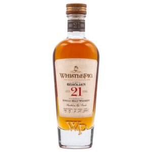 WhistlePig The Beholden 21 Year Old Single Malt Whiskey