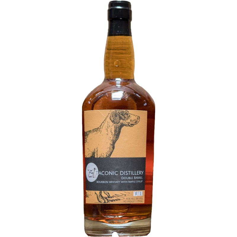 Taconic Distillery Double Barrel Bourbon Whiskey with Maple Syrup