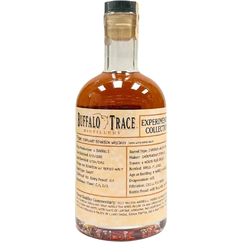 Buffalo Trace Distillery Experimental Collection Straight Bourbon Whiskey made with Peated Malt (375mL)