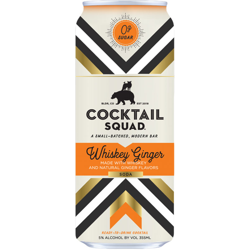 Cocktail Squad Whiskey Ginger Soda 4-Pack