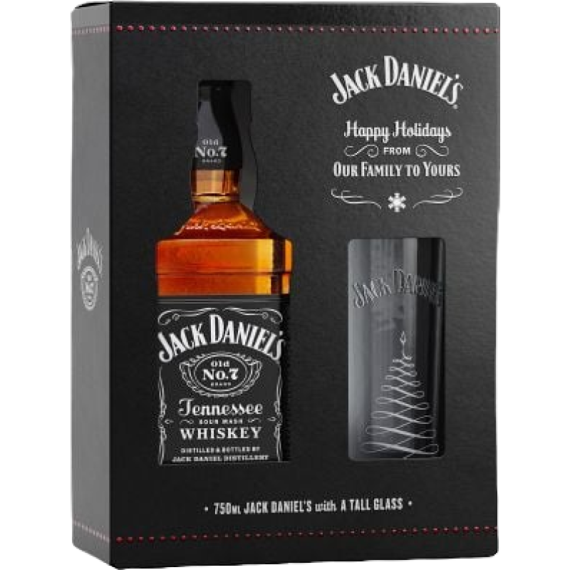 Jack Daniel's Old No. 7 Tennessee Whiskey Glass Gift Set